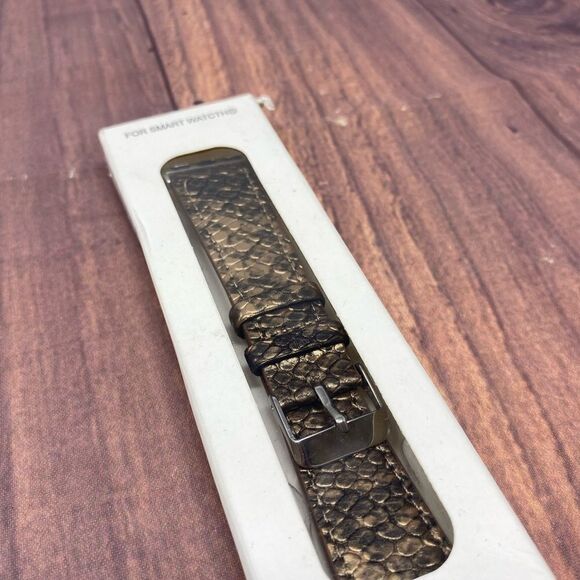 MACY’S BROWN SNAKE SKIN APPLE WATCH BAND 38mm WB85 - Picture 2 of 4